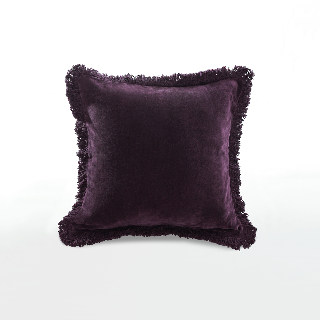 MM Linen - Sabel Cushions - Plum image 1